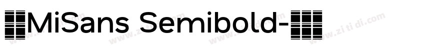 小米MiSans Semibold字体转换